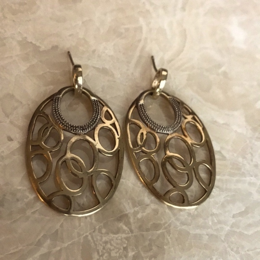 SETA 925 exquisite silver gold plated earrings